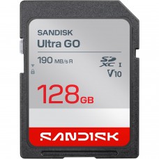 SANDISK 128GB Ultra Go SD Card UHS-I, Up to 190MB/s Read Speed, 